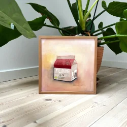 Akvarel - 1/4 flde - 26x26 inkl ramme