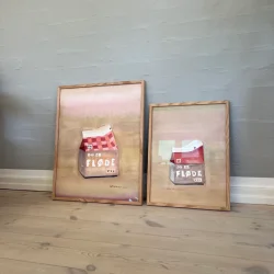 Original akvarel - Du er fl�de - 50x40cm