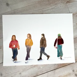 Akvarel - 4 ubekendte - A3