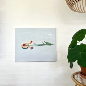 Oliemaleri - Afblomstring - 50x60cm