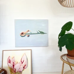 Oliemaleri - Afblomstring - 50x60cm
