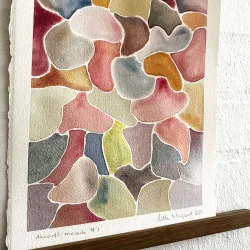 Akvarel mosaik #1 - inkl rget eg magnetophng