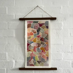 Akvarel mosaik #1 - inkl rget eg magnetophng