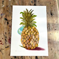 Mixed media - Ananas - A3