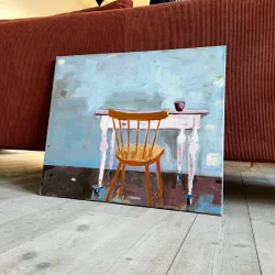 Oliemaleri - Arbejdsplads - 50x60cm