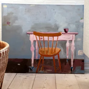 Oliemaleri - Arbejdsplads - 50x60cm