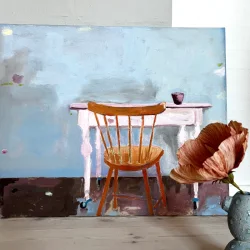 Oliemaleri - Arbejdsplads - 50x60cm