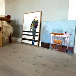 Oliemaleri - Arbejdsplads - 50x60cm