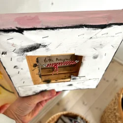 Oliemaleri - S�ndag morgen - 20x20x4cm