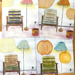 Kunstprint - L�sestolen 10/30 - A3