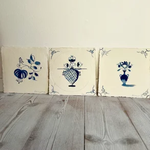 Akvarel - Fan� klinker - 3 stk - 20x20cm