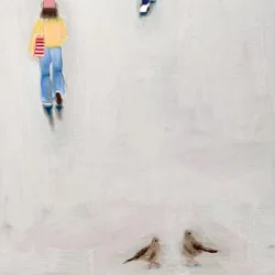 Oliemaleri - Usynlige gader - 150x100cm