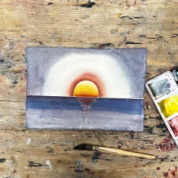 Akvarel - Gry - Ca. A4