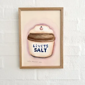Original akvarel - Livets salt - A4