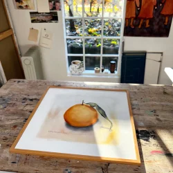 Akvarel - Mandarin - 40x40cm inkl ramme