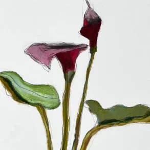 Mixed media - Kala i lille potte - A3