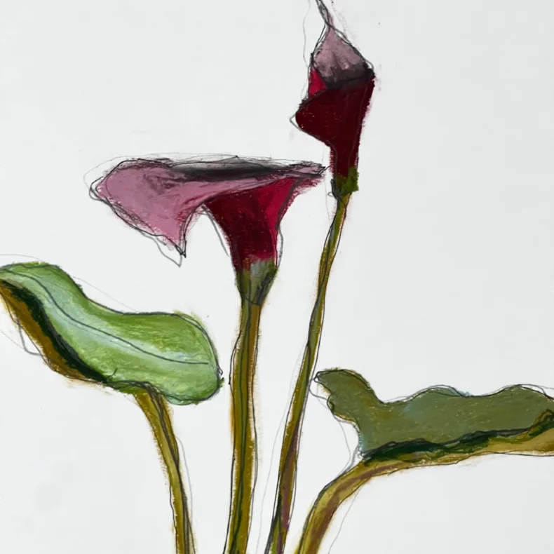 Mixed media - Kala i lille potte - A3