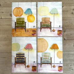 Kunstprint - L�sestolen 6/30 - A3