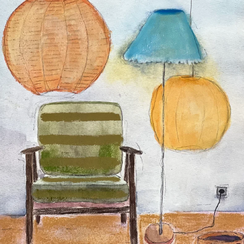 Kunstprint - L�sestolen 10/30 - A3