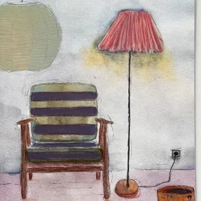 Kunstprint - L�sestolen 6/30 - A3