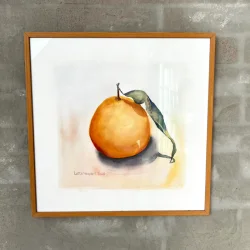 Akvarel - Mandarin - 40x40cm inkl ramme