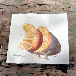 Akvarel - Mandarinb�de - 18x22cm