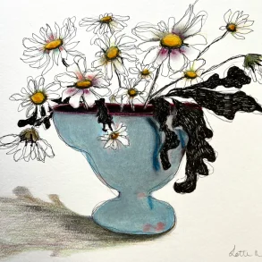 Mixed media - Margueritter - A3