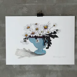 Mixed media - Margueritter - A3