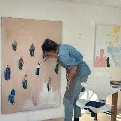 Oliemaleri - Usynlige gader - 150x100cm