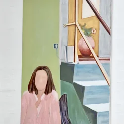 Oliemaleri - Minde fra en dag - 80x60cm