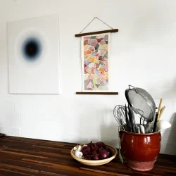 Akvarel mosaik #1 - inkl rget eg magnetophng