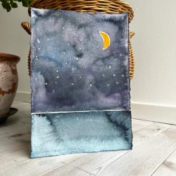 Akvarel - Nattens favn - ca A4