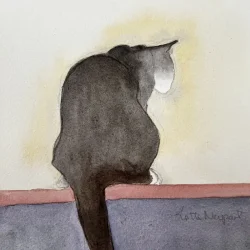 Akvarel - Ro p - 41,5x19cm