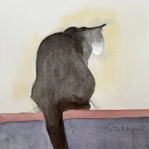 Akvarel - Ro p - 41,5x19cm