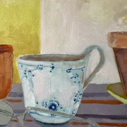 Oliemaleri - Teatime - 50x50cm
