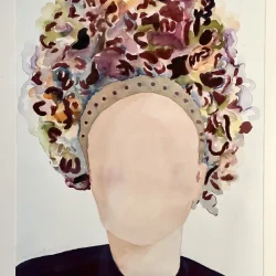 Akvarel - Brud - 70x50cm indrammet