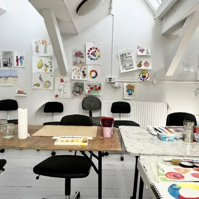 Akvarelkursus p Aarhus kunstakademi uge 25 2025
