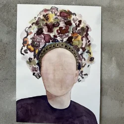 A5 kort - Fankvinde - 3 ens stk