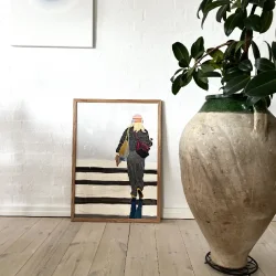 KUNSTPRINT "P vej" 50x70cm INDRAMMET/ eg