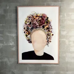 Akvarel - Brud - 70x50cm indrammet