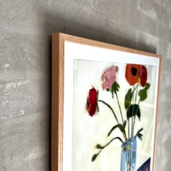 Kunstprint - Blomsterpoesi - 50x50 inkl ramme