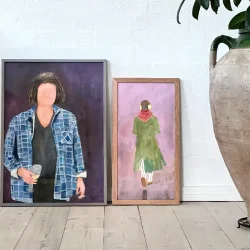 Akvarel - Glasmanden - A2 - inkl. ramme