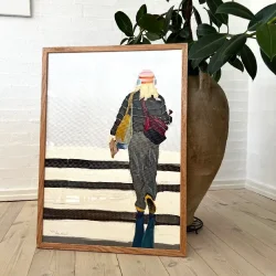 KUNSTPRINT "P vej" 50x70cm INDRAMMET/ eg