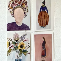 A5 kort - 4 forskellige