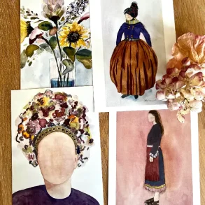 A5 kort - 4 forskellige