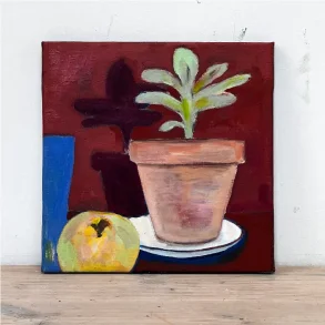 Oliemaleri - Skyggen - 30x30cm