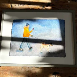 P tur - foto med solens strler