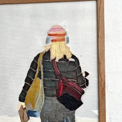 KUNSTPRINT "P vej" 50x70cm INDRAMMET/ eg