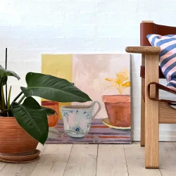 Oliemaleri - Teatime - 50x50cm