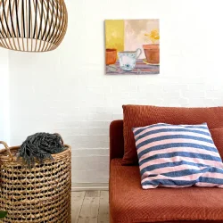 Oliemaleri - Teatime - 50x50cm